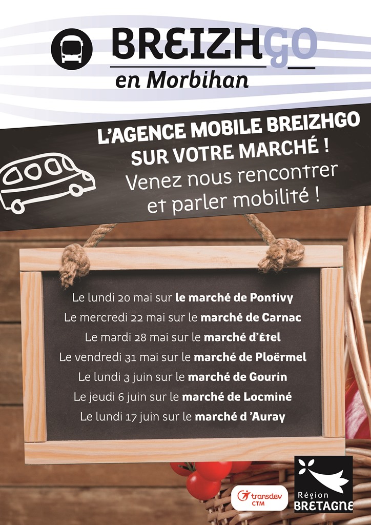Affiche, dates des marchés
