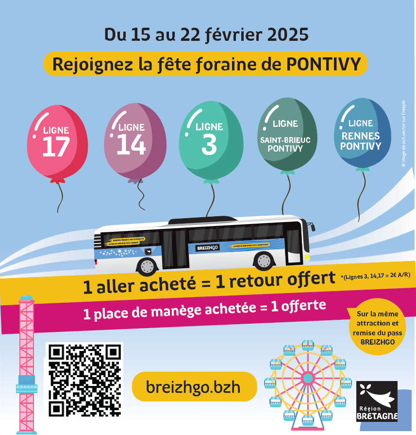 Offre BreizhGo - Fête foraine de Pontivy