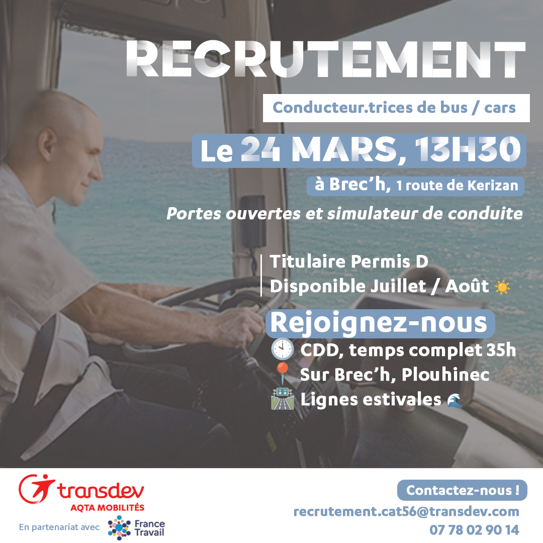 Recrutement navettes estivales