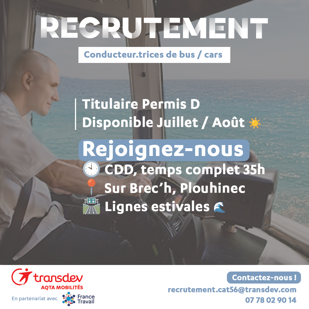 Recrutement navettes estivales
