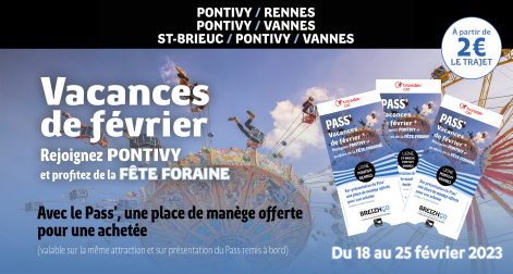 Fête Foraine de Pontivy, offre BreizhGo